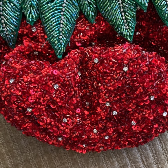 NWT Zara Strawberry Sequin Bag - Picture 7 of 17